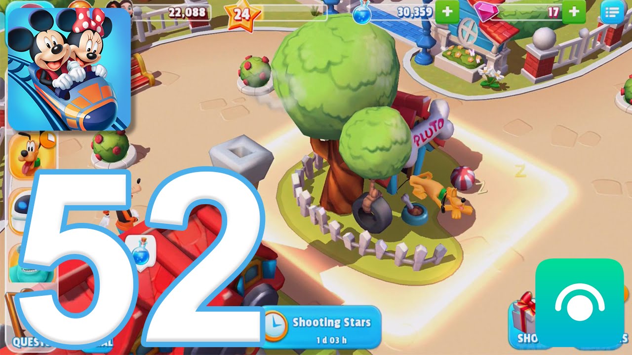Disney Magic Kingdoms - Gameplay Walkthrough Part 52 - Level 23-24, Pluto's House (iOS, Android)