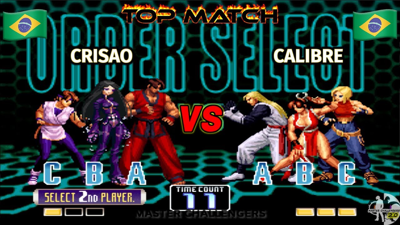 CRISAO vs CALIBRE TOP MATCH FT3 KOF 2002 MAESTRO DE BRASIL