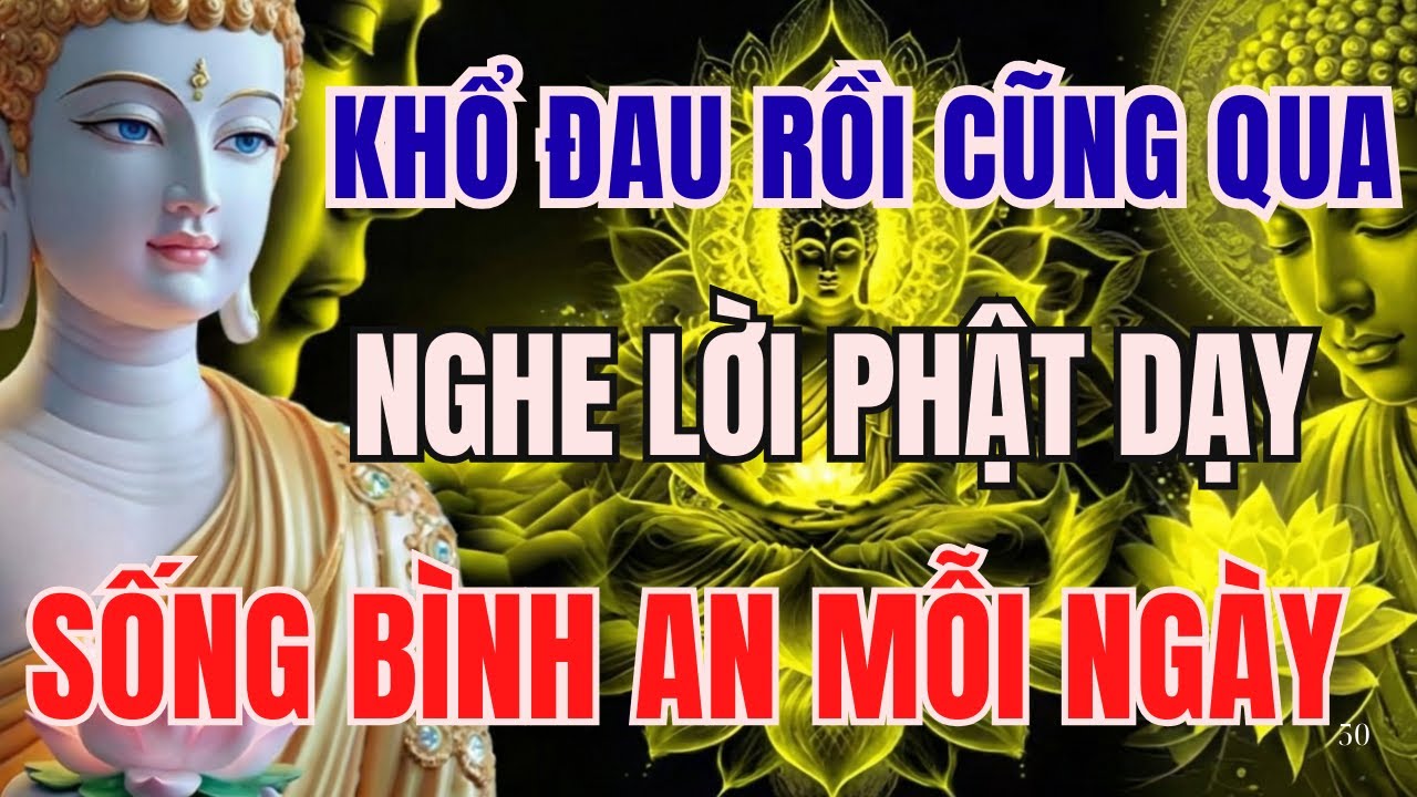 NIỆM PHẬT NGỦ NGON: KHỔ ĐAU NÀO RỒI CŨNG QUA, NGHE LỜI PHẬT DẠY SỐNG BÌNH AN MỖI NGÀY