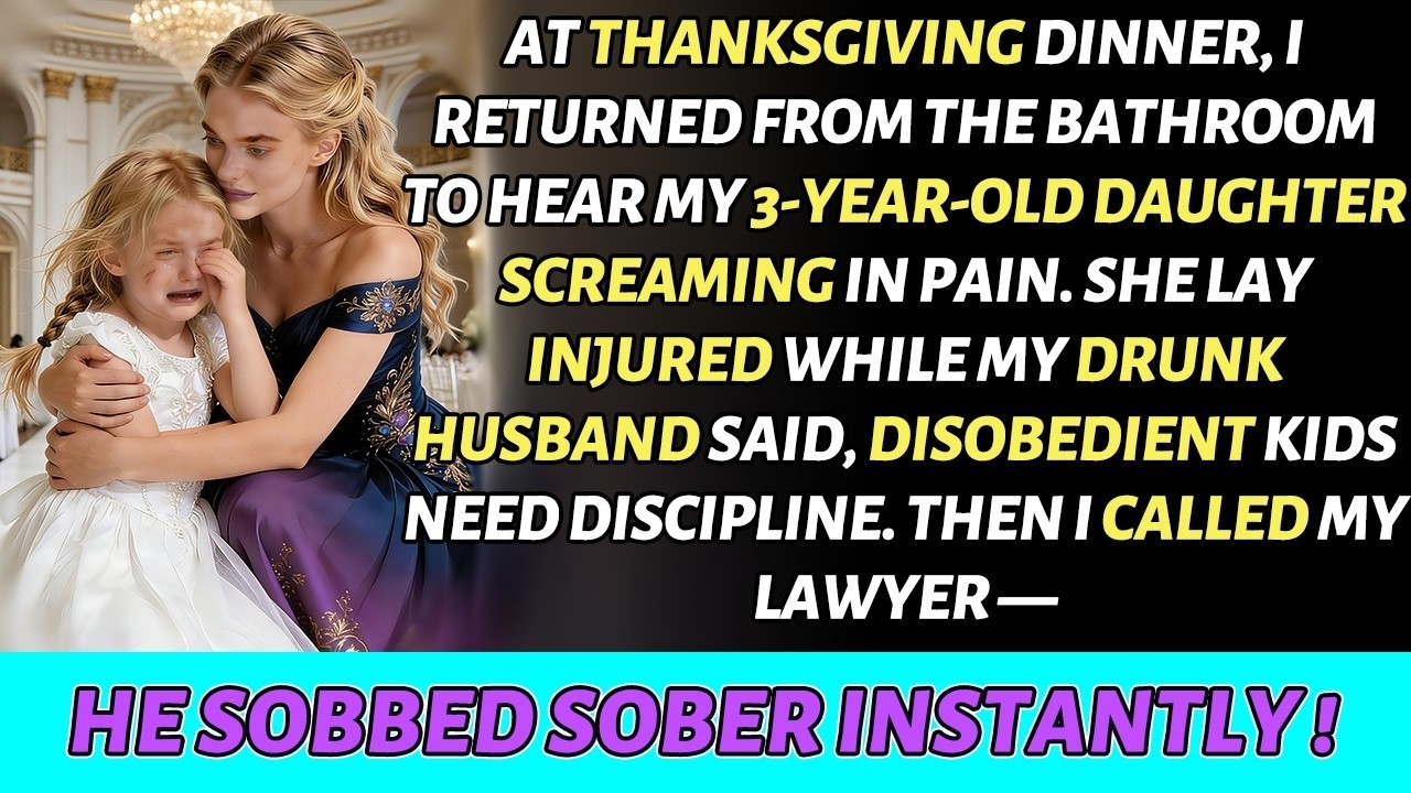20. MY DRUNK HUSBAND HURT OUR DAUGHTER AT THANKSGIVING DINNER—I CALLED A LAWYER AND CHANGED EVERYT