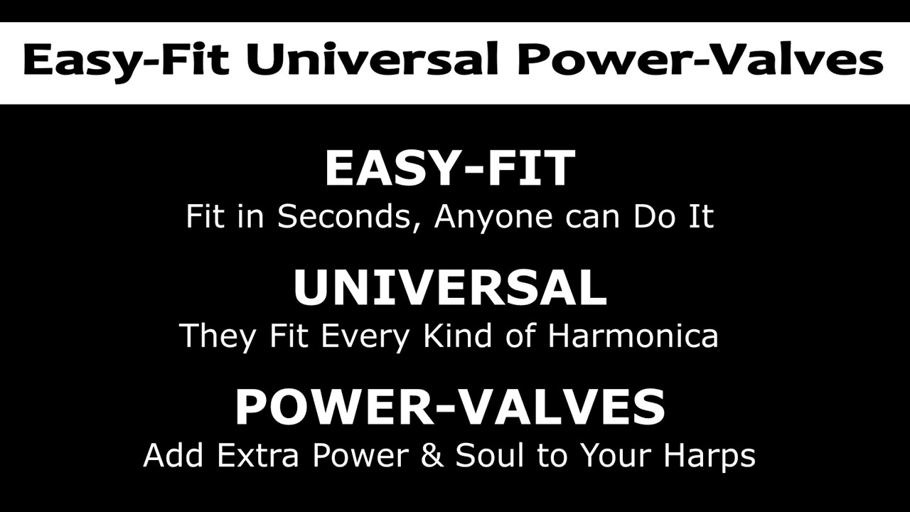 Brendan Power - EASY-FIT UNIVERSAL VALVES FOR HARMONICA