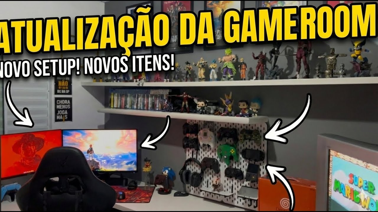 MINHA GAMEROOM 2025 ATUALIZADA! (Tour Completo + Novidades)