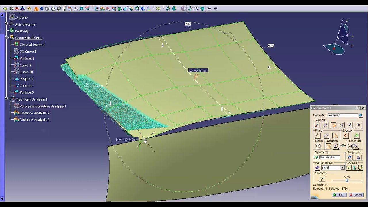 Catia V5 | Catia V6: Class A - Creating a Deck Lid Step 2