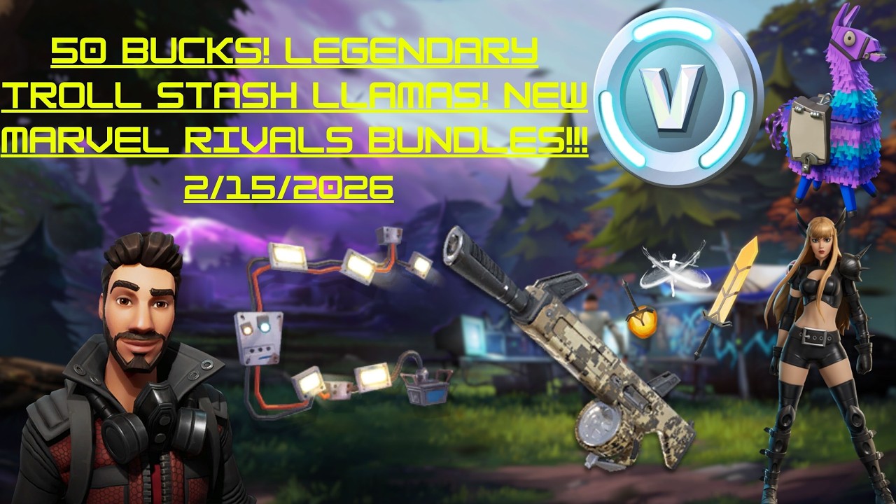 50 bucks! Legendary Troll Stash Llamas! New Marvel Rivals Bundles!!!