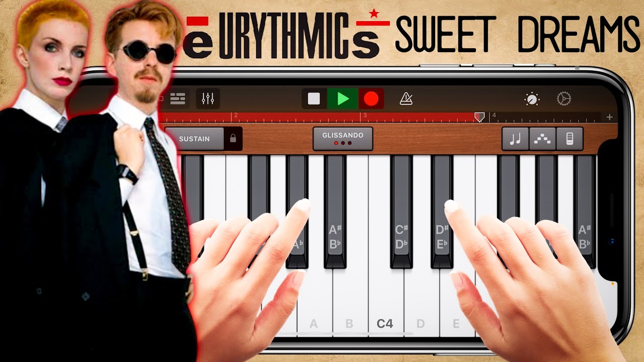 Eurythmics, Annie Lennox, Dave Stewart - Sweet Dreams (Are Made Of This) on iPhone (GarageBand)
