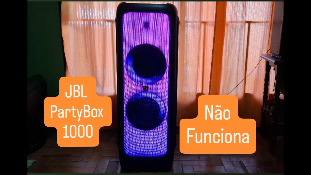JBL PartyBox 1000 Não funciona! Veja a solução!