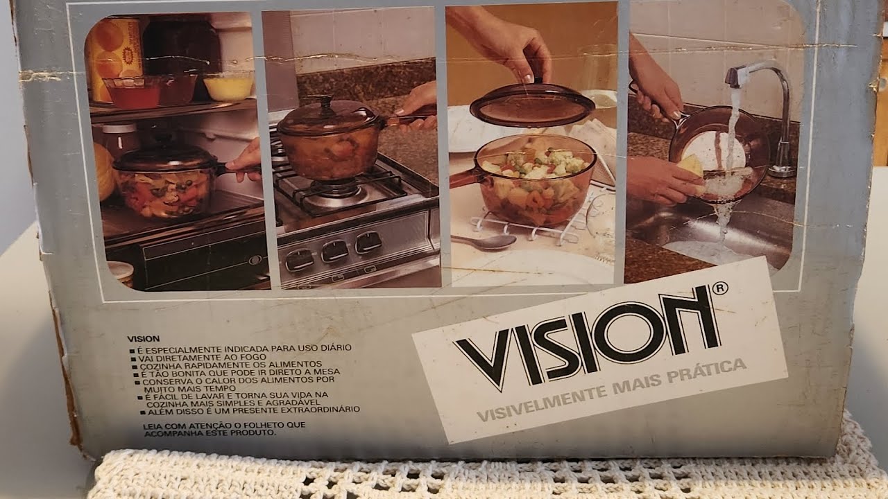 Clássicas Panelas Vision de Vidro