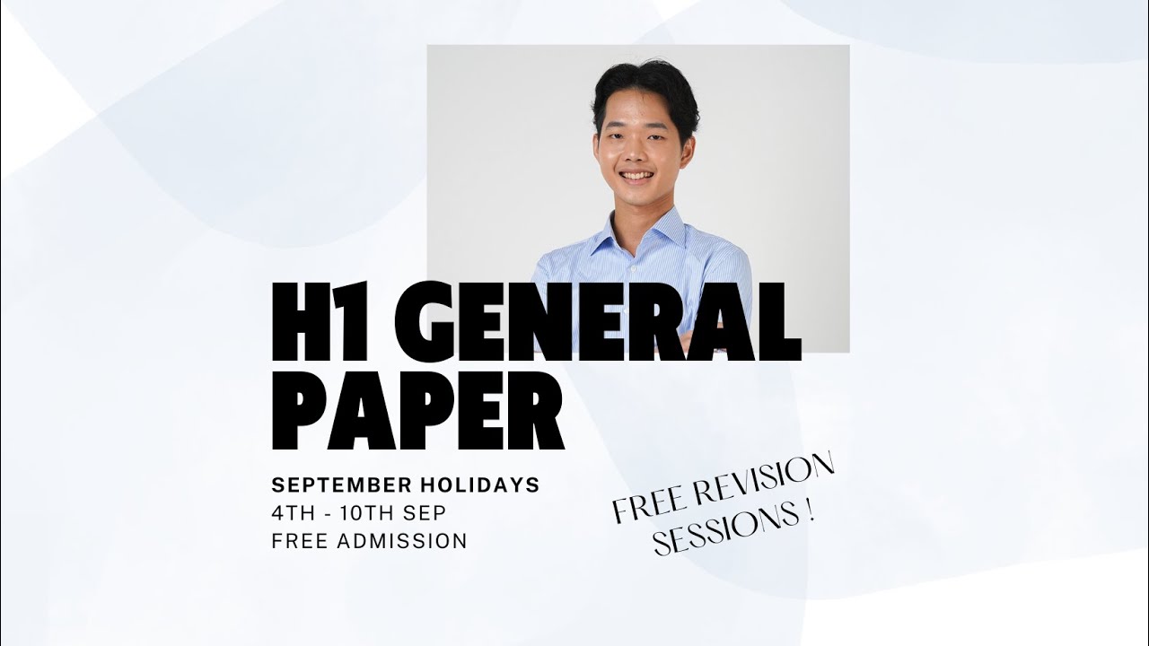 [JC1 Promos] H1 General Paper - Paper 1 Skills