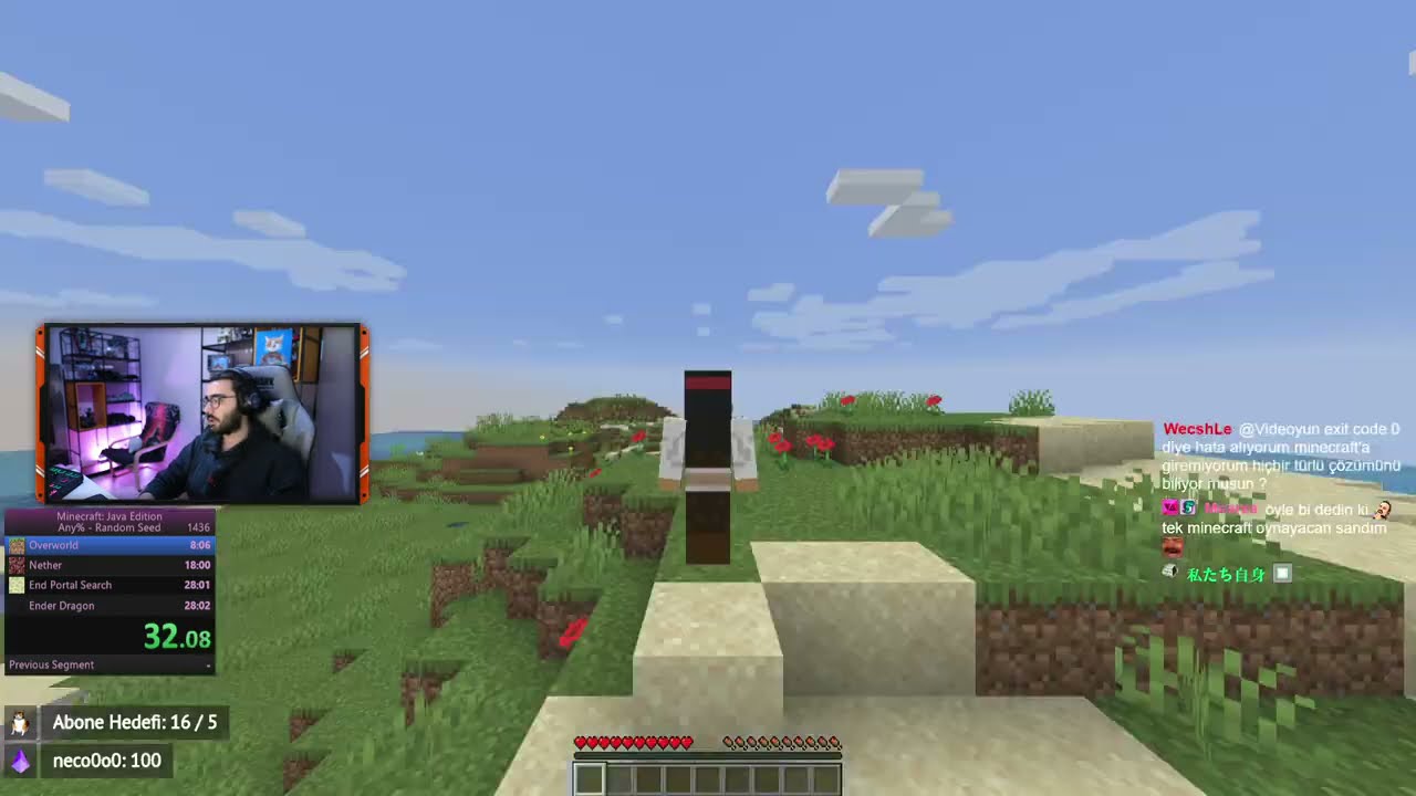 Videoyun-Minecraft(1.16.1) Speedrun Denemeleri#179