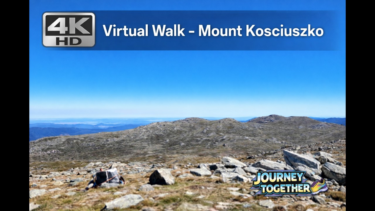 Mt Kosciuszko 4K Walking Tour | Australia's Highest Peak | Virtual Walk for Treadmill