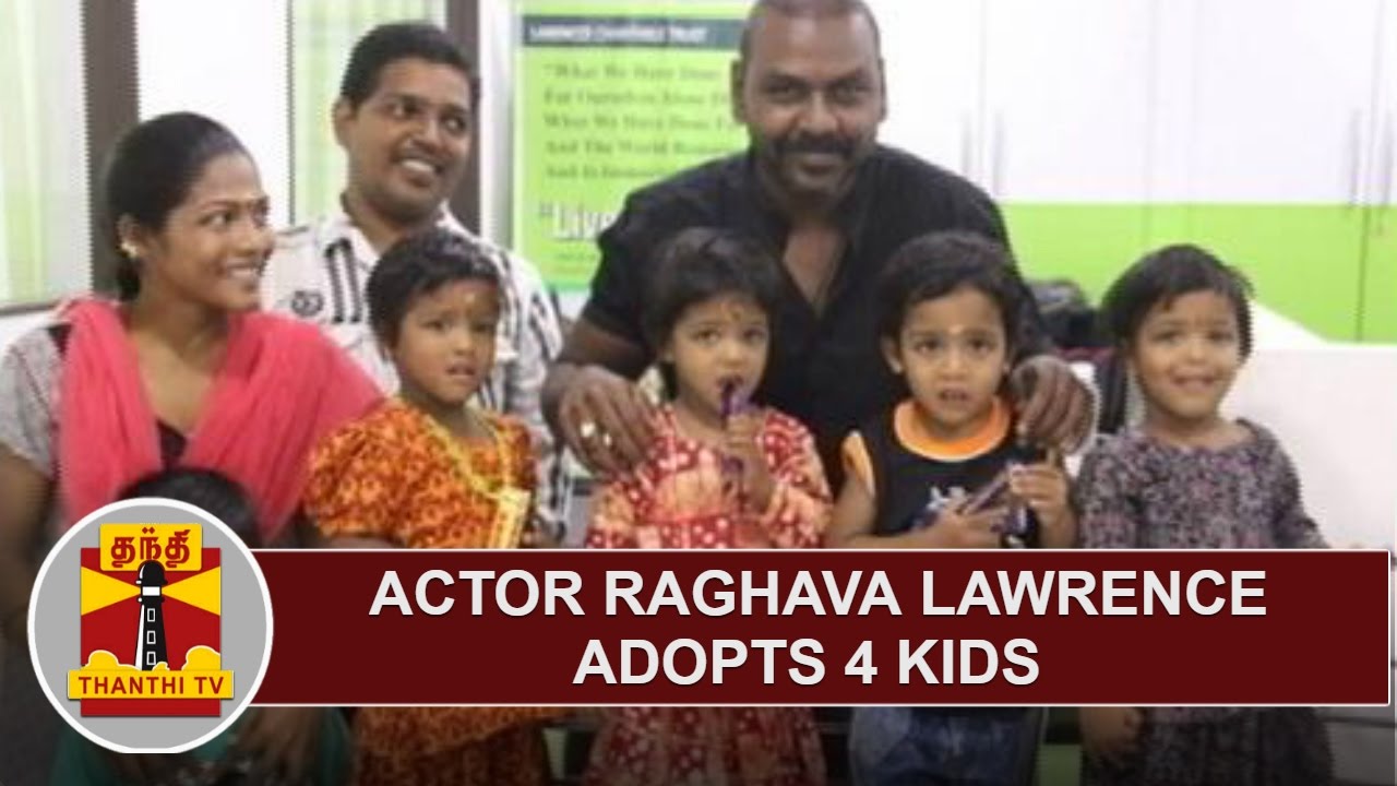 Raghava Lawrence adopts 4 Kids | Thanthi TV