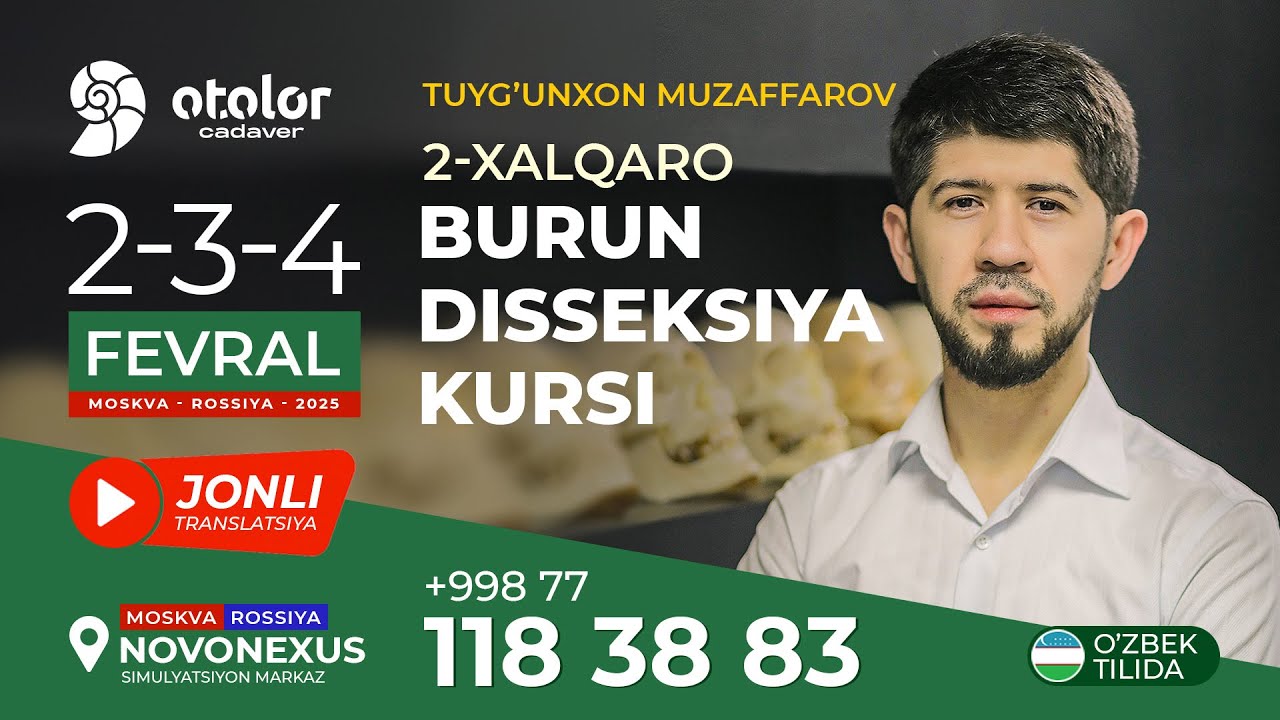2-XALQARO BURUN DISSEKSIYA KURSI