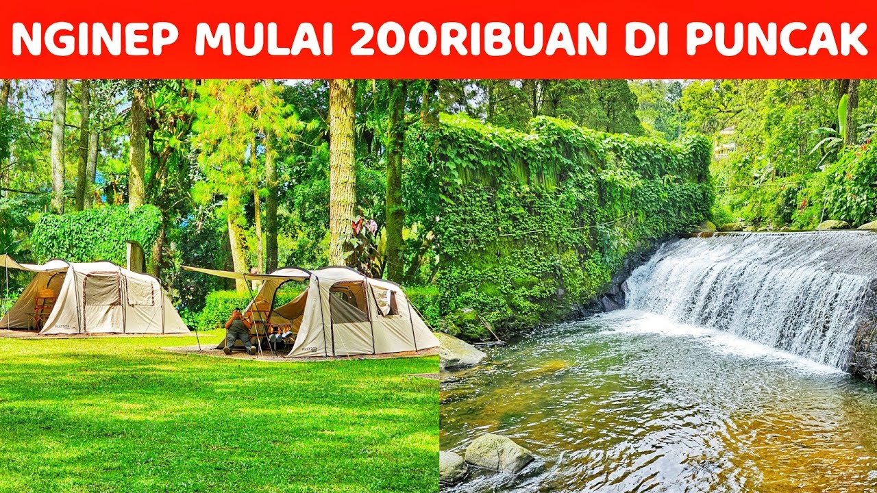 SHOCK BANGET‼️BARU DI PUNCAK ADA AIR TERJUN & KOLAM AIR HANGAT HEHA WATERFALL SUITE & CAMPING GROUND