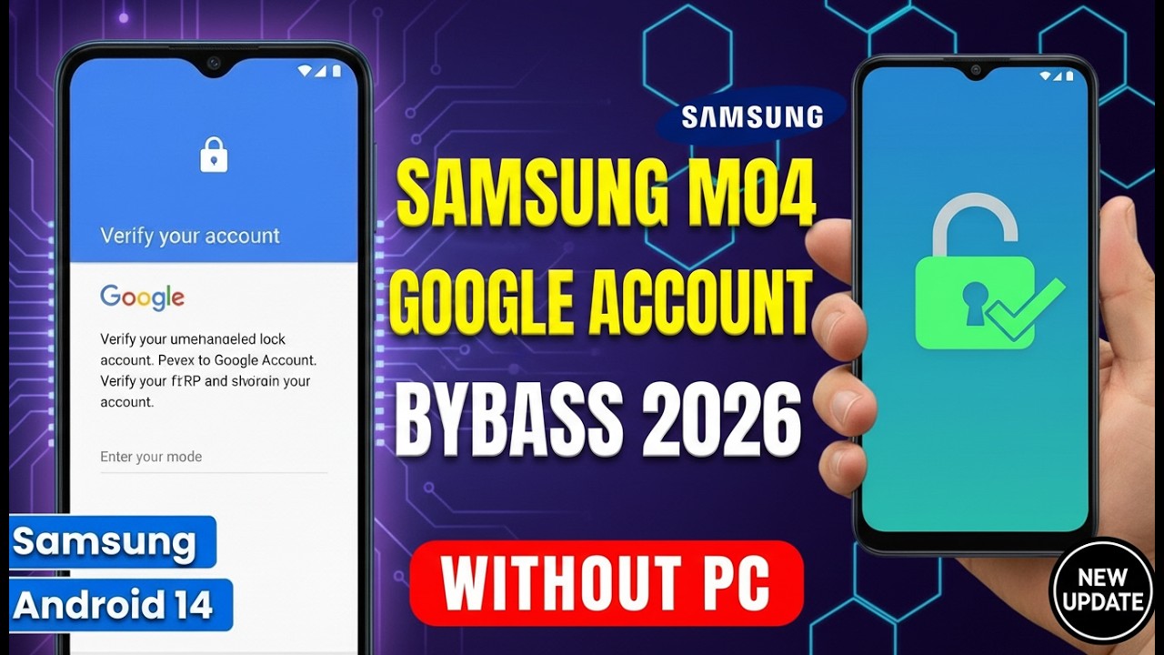 Samsung M04 FRP Bypass 2026 🔥 Google Account Remove Without PC | Latest Method