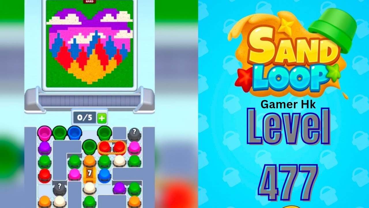 Sand loop level 477 Hard level Walkthrough Solution 