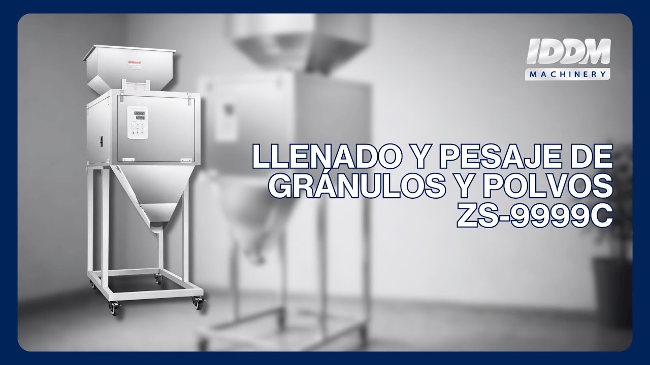 IDDM | Máquina semiautomática para llenado y pesaje de gránulos y polvos  ZS-9999C