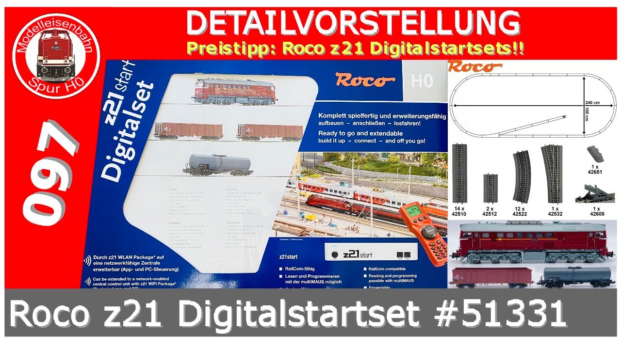Roco z21 start Digitalset #51331 mit BR 120 und 3 Güterwagen