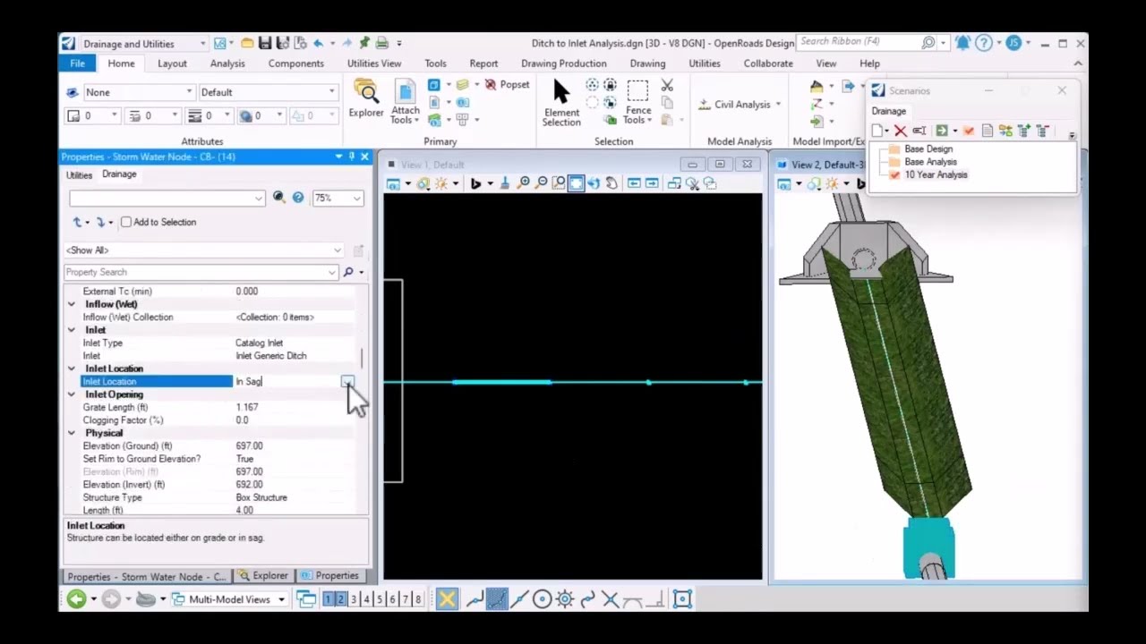 2023 Bentley Roads & Bridges Conference - Drainage & Utilities Updates - 04 Hydraulic Modeling