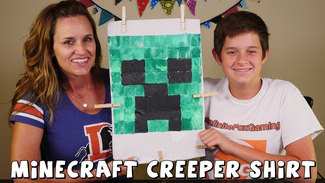 Minecraft Creeper Craft Make A Creeper Shirt | DCTC Amy Jo | DIY Do It Yourself