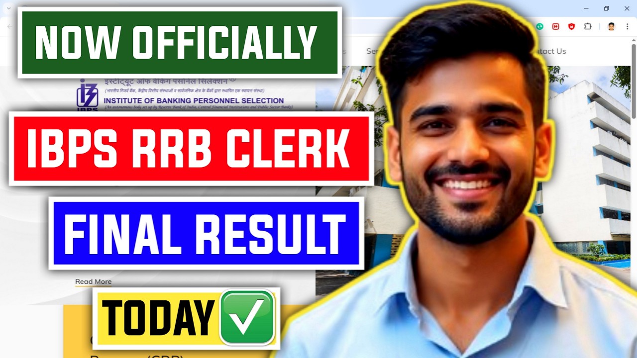 📢 IBPS RRB CLERK FINAL RESULT OFFICIAL LINK OUT 😱