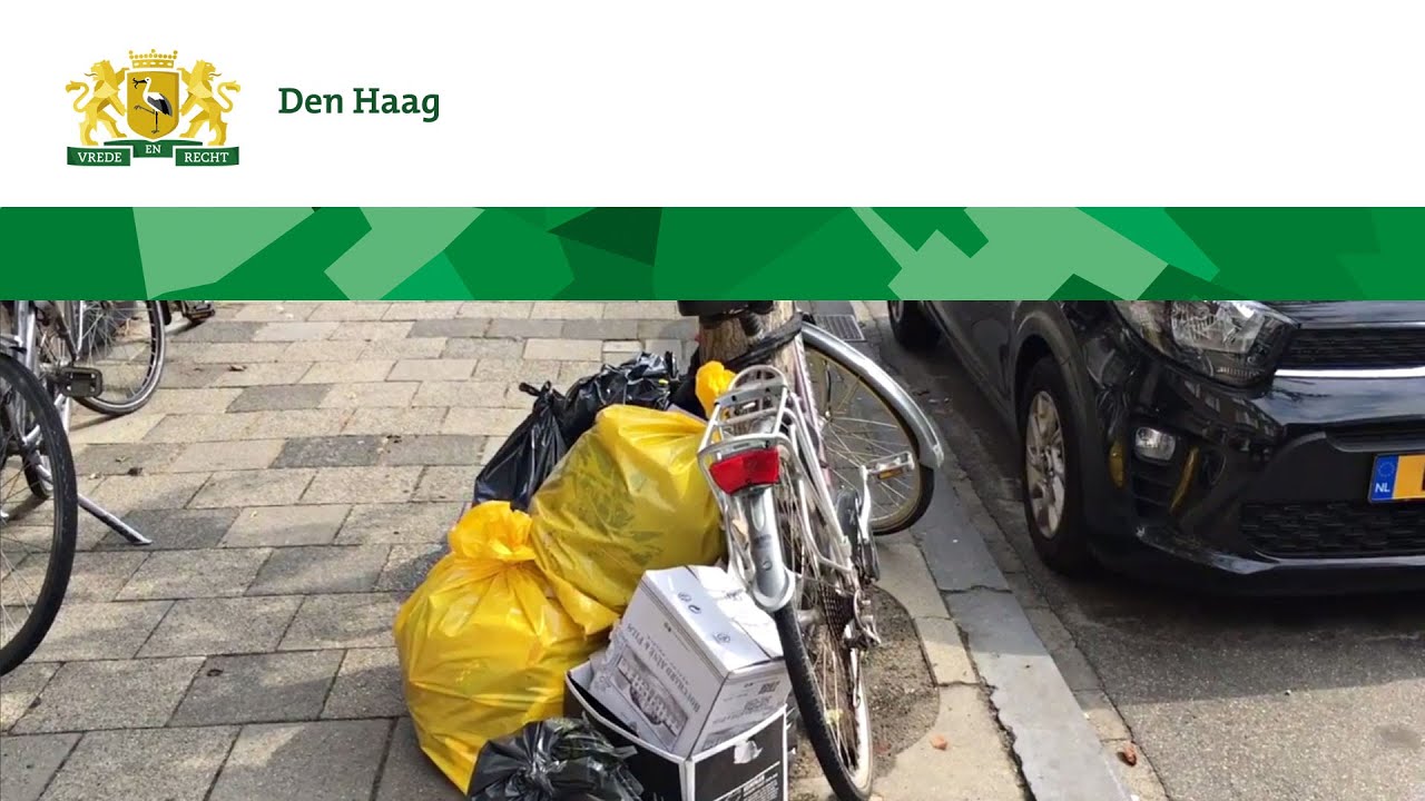 Gele vuilniszak tegen meeuwenoverlast