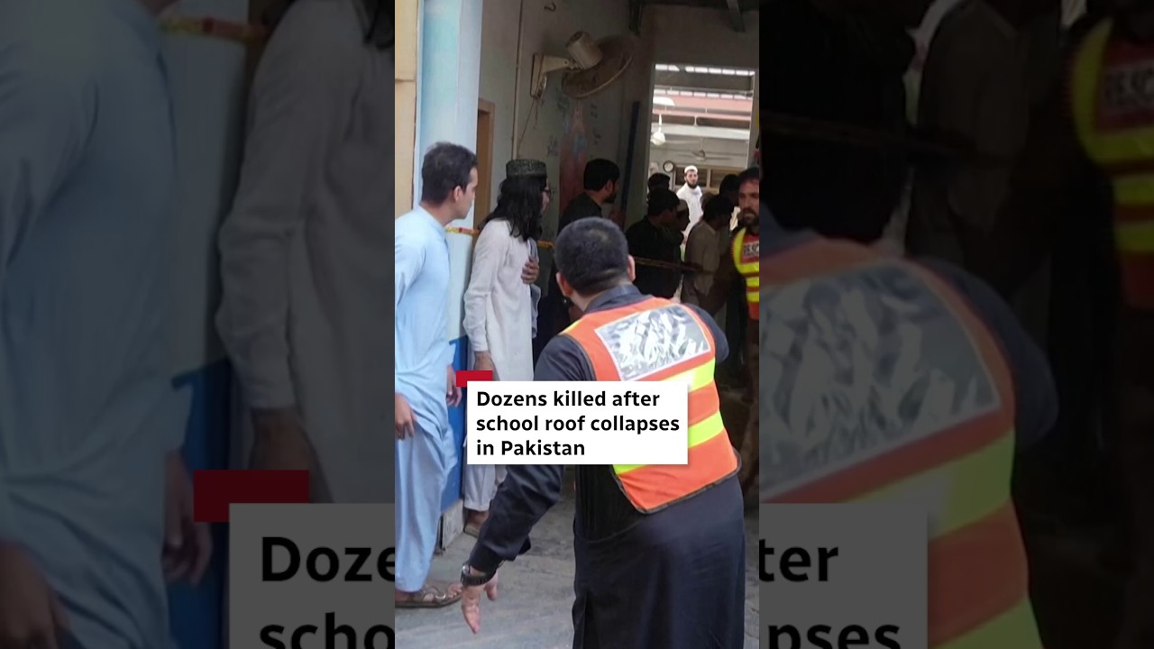 Dozens killed after school roof collapses in Pakistan