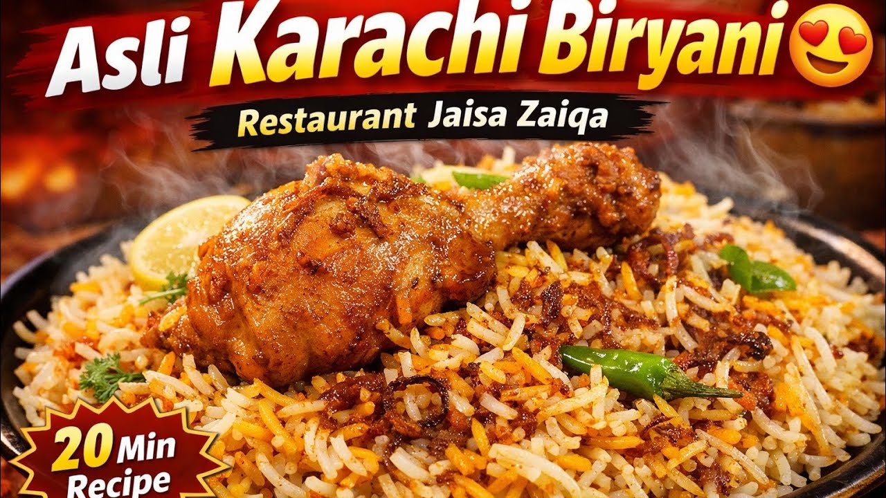 Asli Karachi Biryani 😍 | Restaurant Jaisa Zaiqa | Easy & Quick Recipe