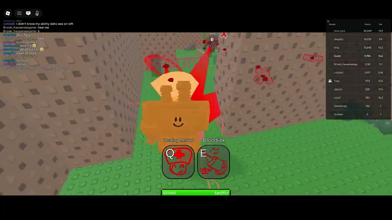 Dye of Deaf one bounce Super Caretaker (die of death but bad)