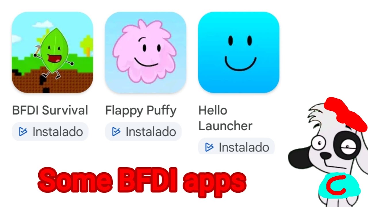 Some BFDI apps