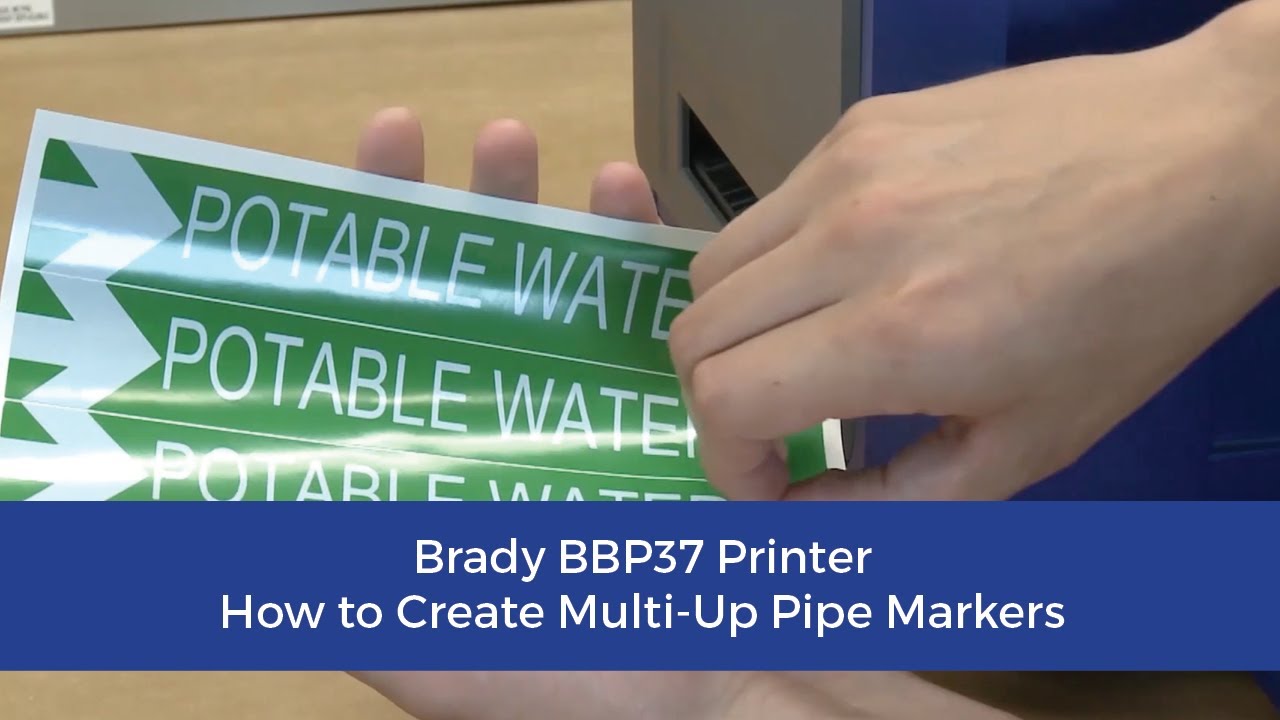 BBP&reg;37 Sign & Label Printer - How to Create Multi Up Pipe Markers