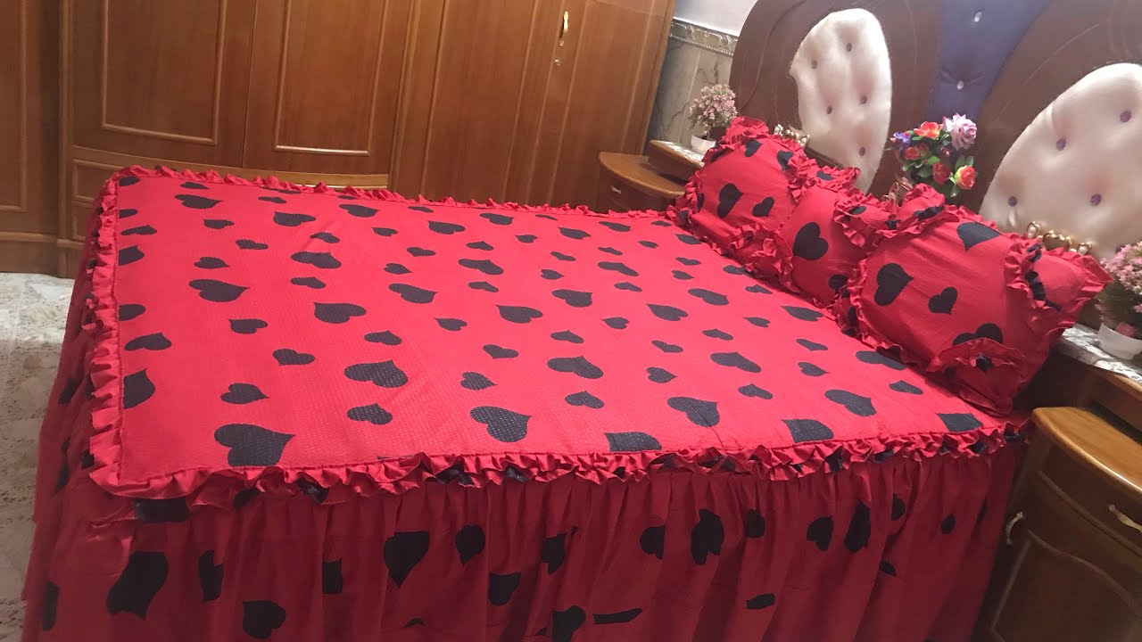 اسهل واسرع طريقة فصال وخياطة للفرشة 🧵🥰