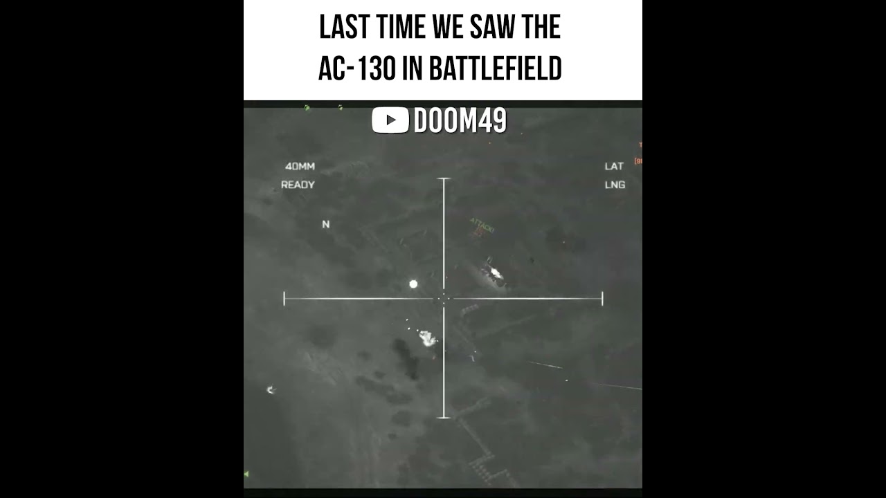 Last time we saw the AC 130 in Battlefield