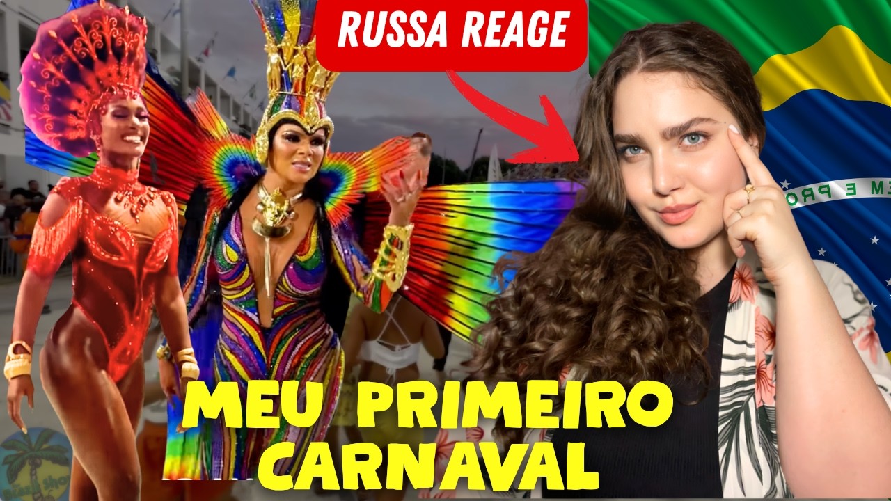 Minha 1ª Vez no CARNAVAL: Reagindo ao CAOS do BRASIL 🇧🇷 (eu não tava pronta?)