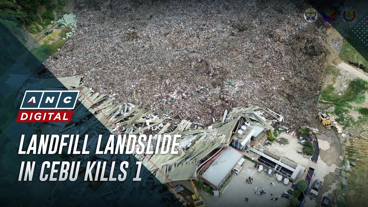 One dead, 34 missing in landslide in Cebu City landfill