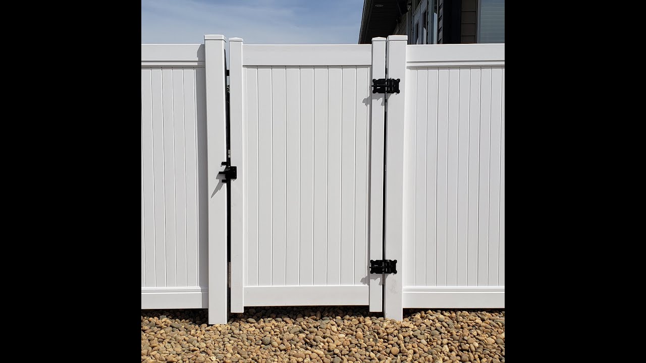 Vinyl Fence Gate Install Video