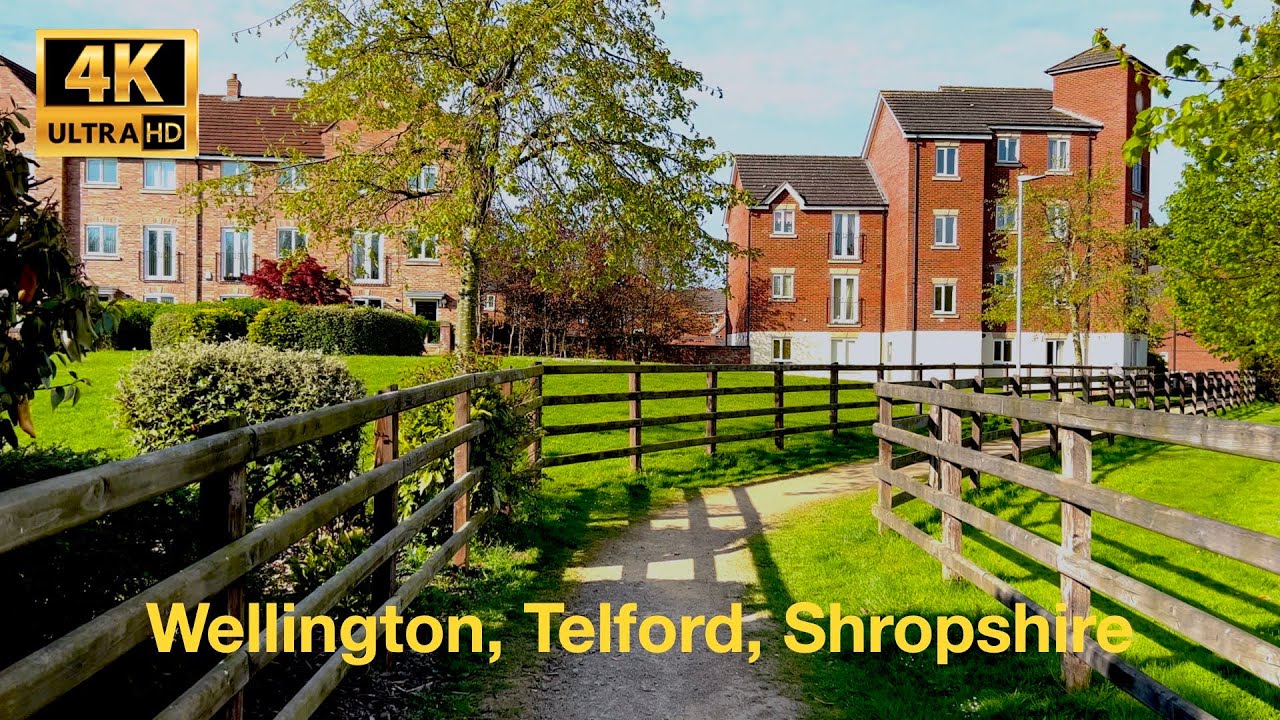 Pleasing Morning Walk Wellington, Telford, Shropshire in 4K