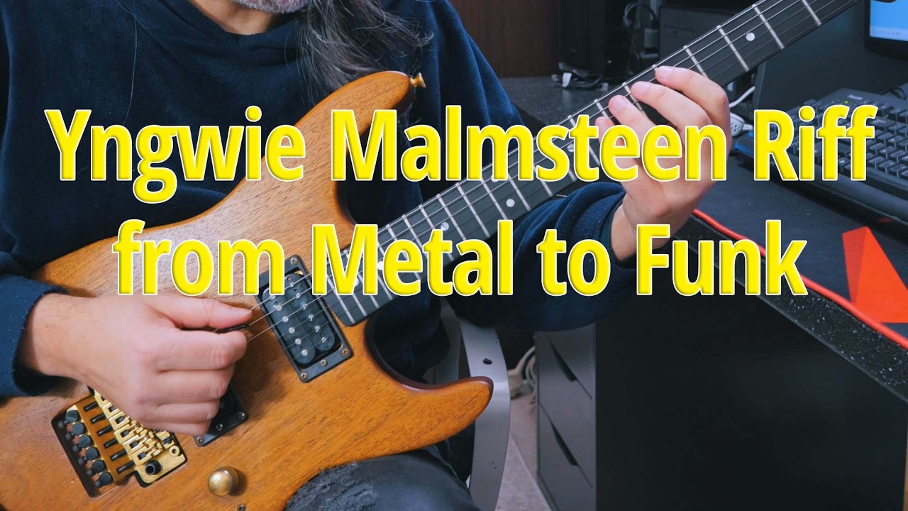 Yngwie Malmsteen Rising force riff from Metal to Funk