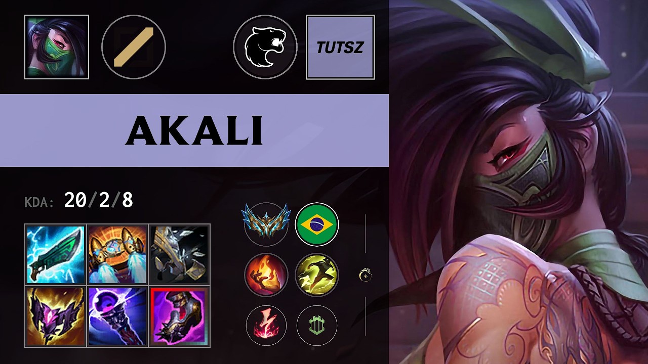(FUR Tutsz) Akali Mid vs Irelia - BR Challenger Patch 26.11