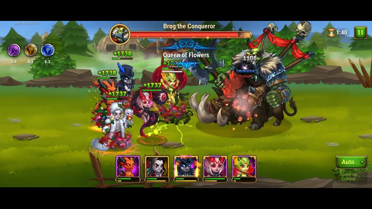 Hero Wars Mobile: Brog Easy fight using Phobos