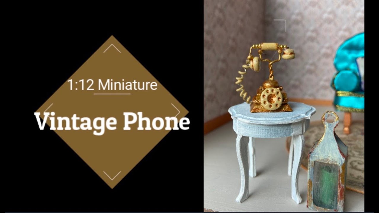 1:12 Miniature Antique/ Vintage Telephone