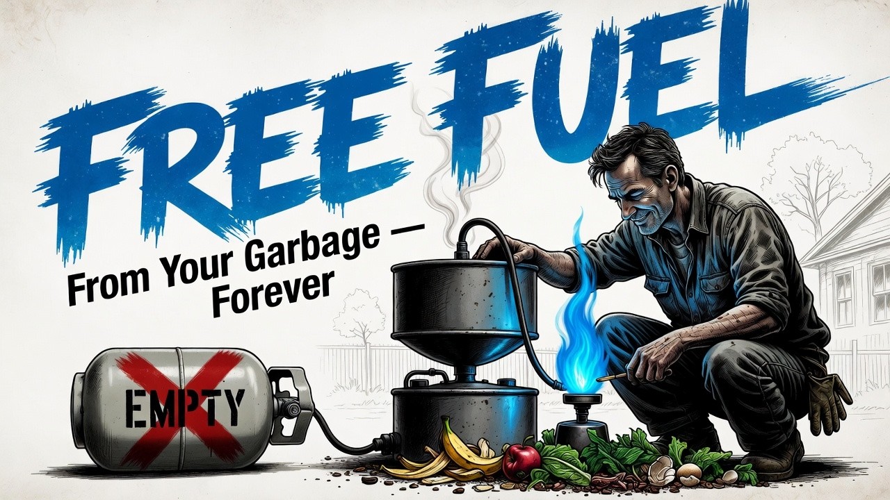 Your Propane Tank Is Empty — The Backyard Biogas Digester That Cooks Food Forever