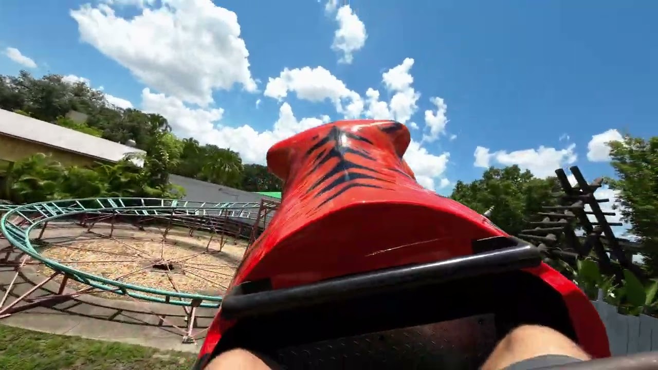 Tasmanian Tiger at ZooTampa at Lowry Park On-Ride POV &bull; Tampa, FL&bull; Front Row 4K 60fps