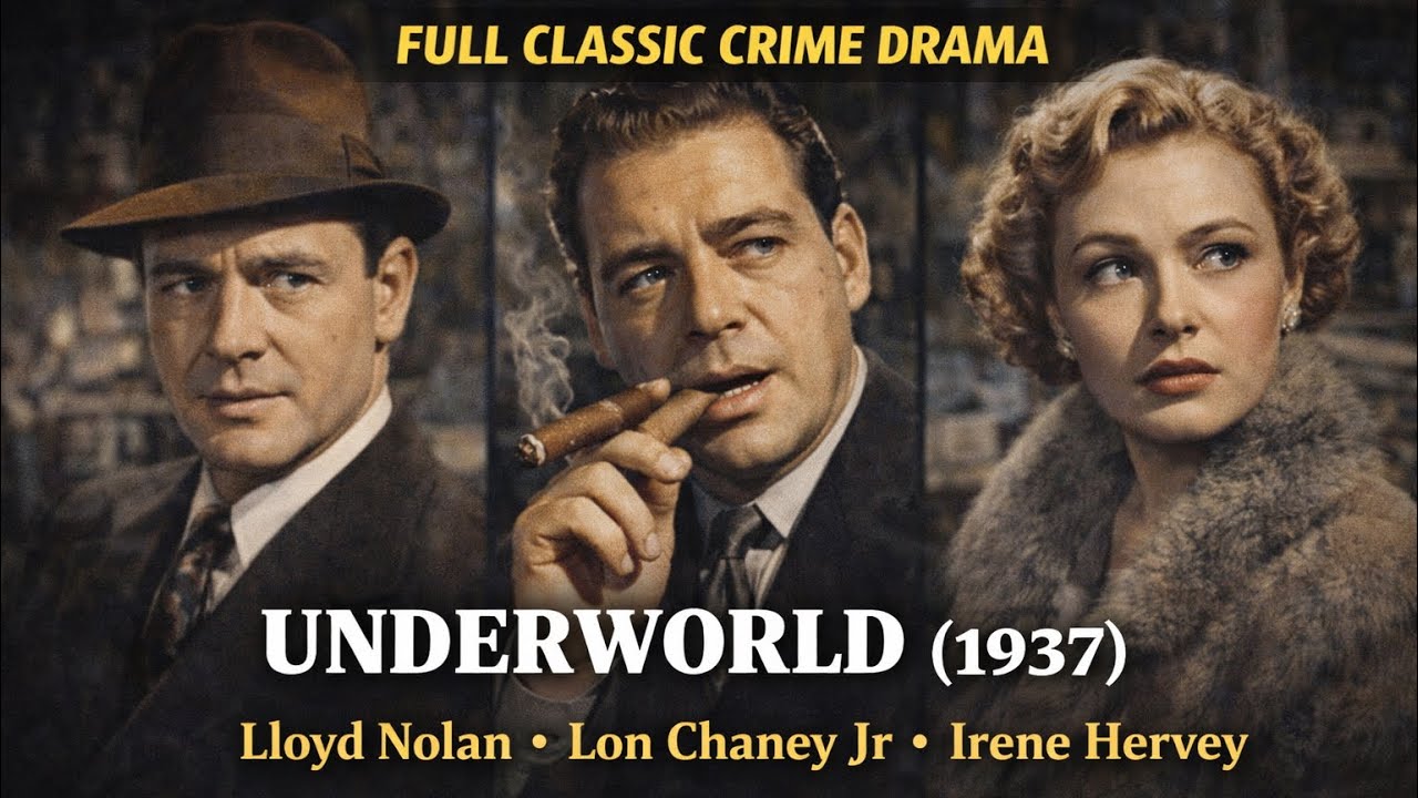 UNDERWORLD (1937) — FULL CLASSIC CRIME DRAMA | Lloyd Nolan • Lon Chaney Jr (with commentary)