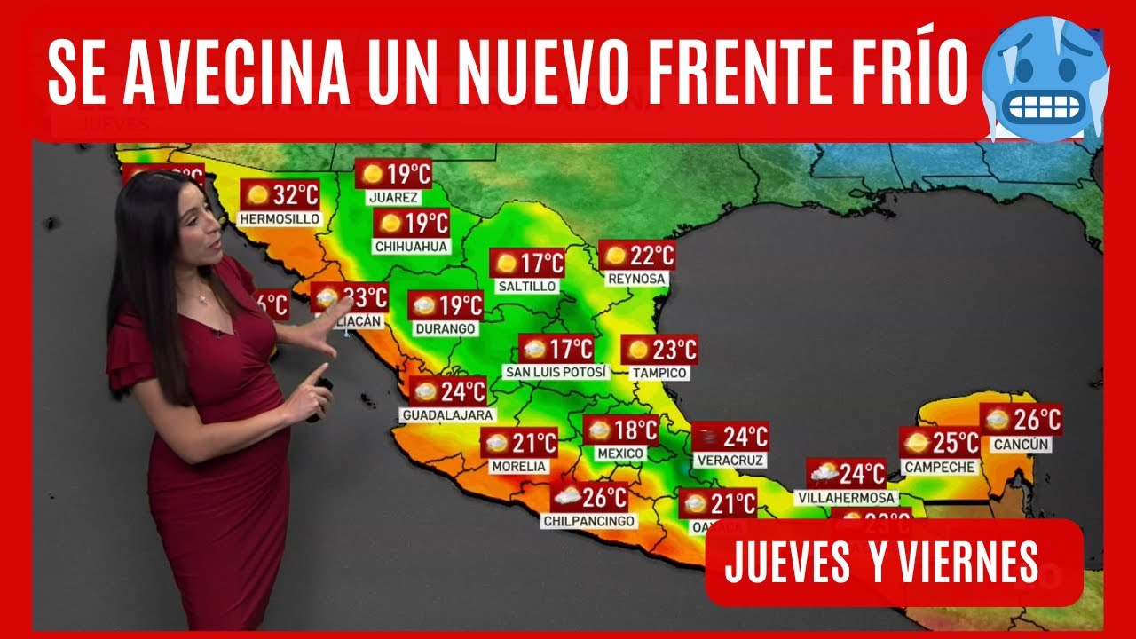 El pronóstico del tiempo en México, jueves 15 y viernes, 16 de enero | El clima de hoy