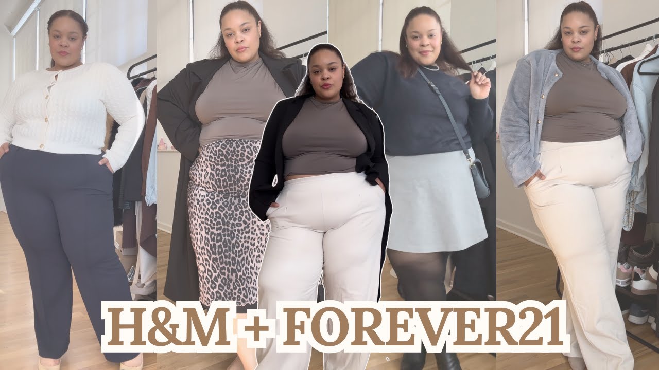 H&M + Forever21 | Plus Size Try On Haul Winter 2025 |  CAPSULE HAUL