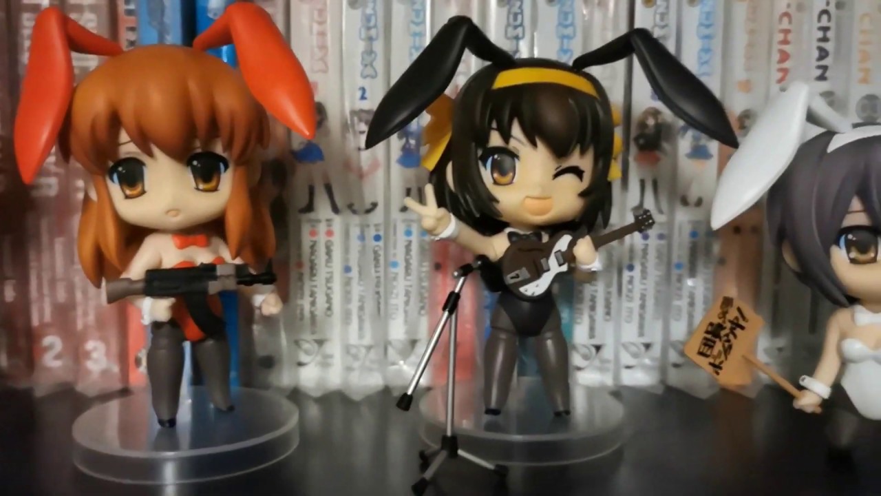 Should you buy used figures from Nin Nin Game? Haruhi Bunny Girl Nendoroid Set Unboxing and Review!