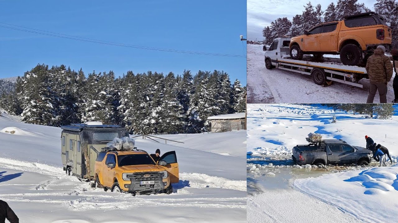 DEV HUNTER KARAVANLA YAPILAMAYAN KAR KAMPI (KUZGÖLCÜK YAYLASI)