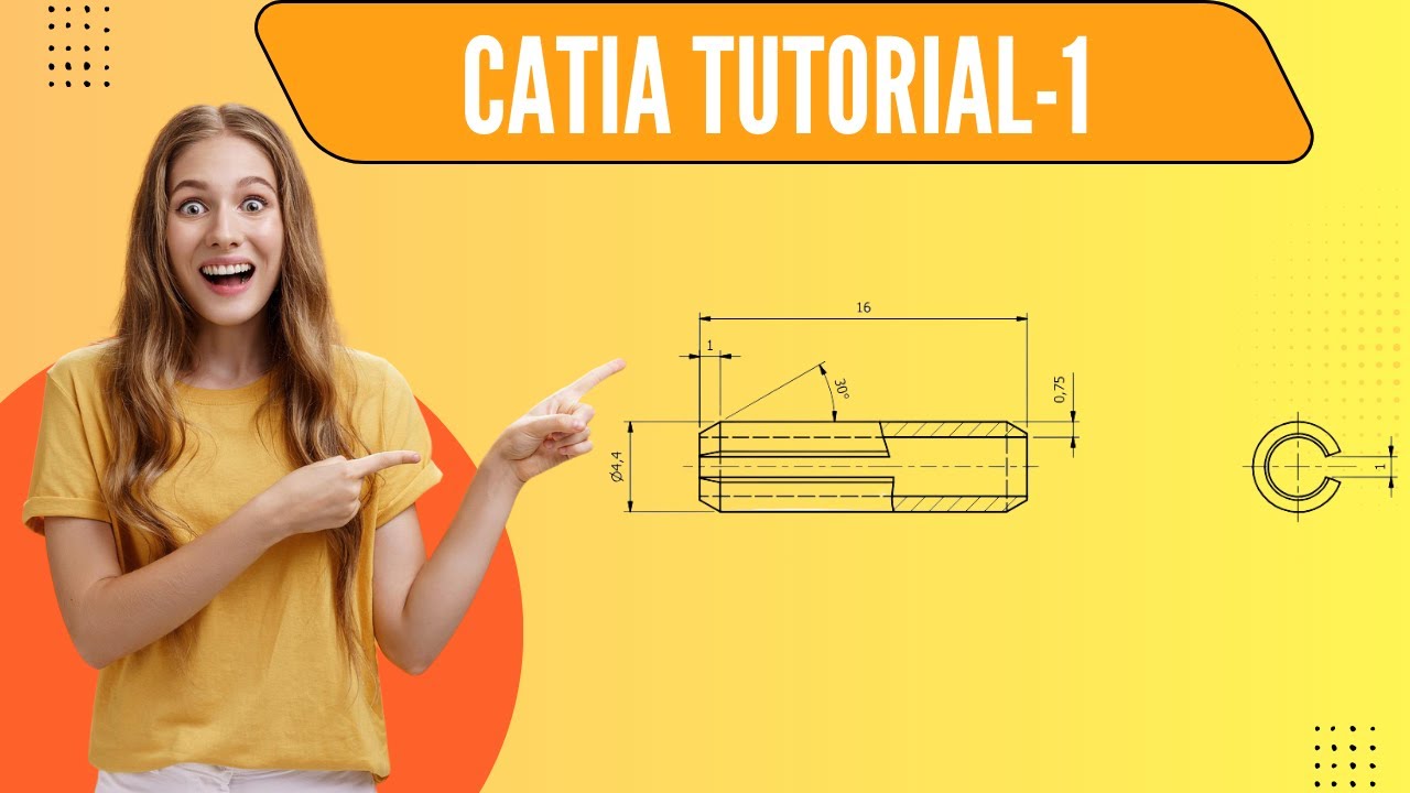 CATIA V5 Part Design Tutorial &ndash; Exercise No. 1 | Beginner Friendly