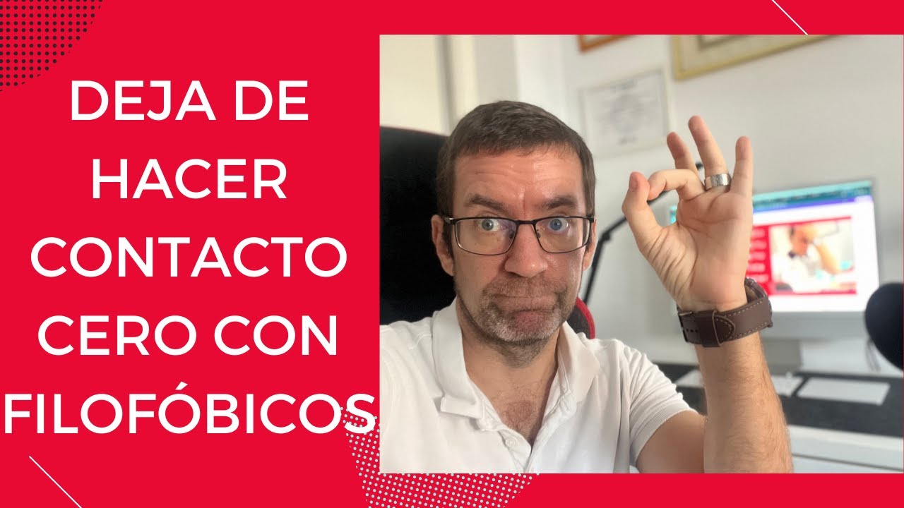 ¿Estás en contacto cero con esa persona que tiene filofobia? ¡DEJA DE HACERLO!