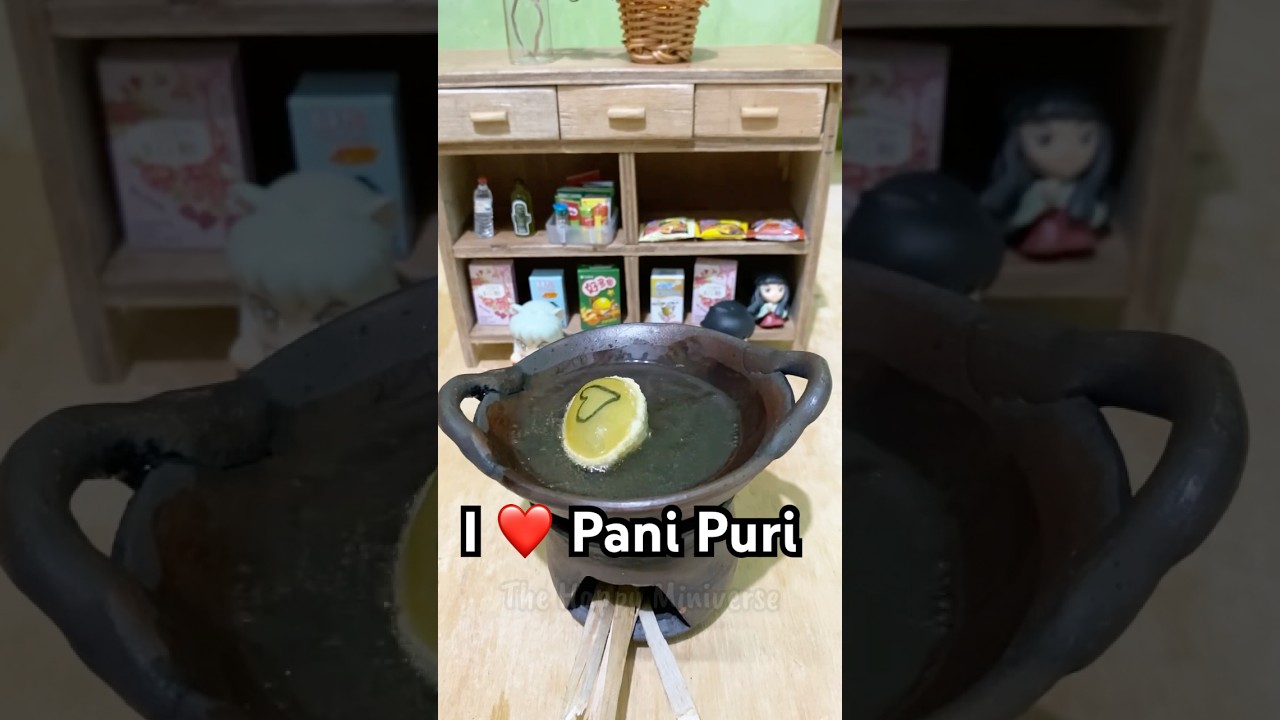 Mini Cooking Real Food Pani Puri #miniaturecooking #minikitchen #masakmini #panipuri #indianfood